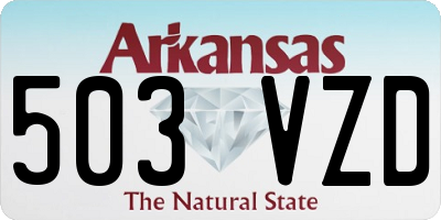 AR license plate 503VZD