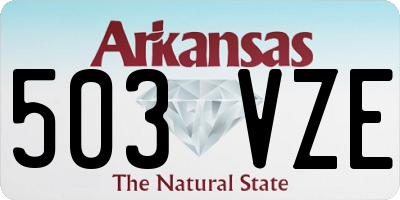 AR license plate 503VZE