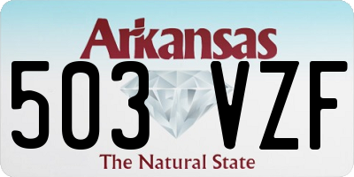 AR license plate 503VZF