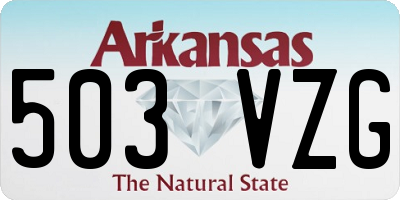 AR license plate 503VZG