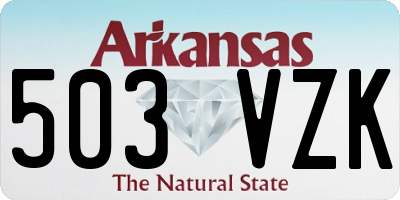 AR license plate 503VZK