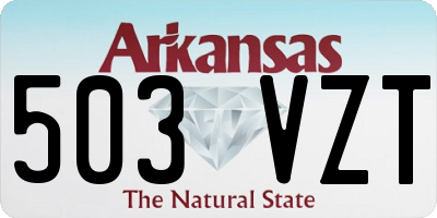 AR license plate 503VZT