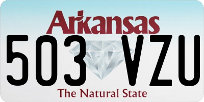 AR license plate 503VZU