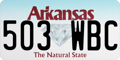 AR license plate 503WBC