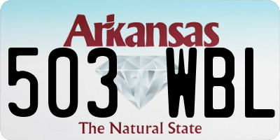 AR license plate 503WBL