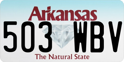 AR license plate 503WBV