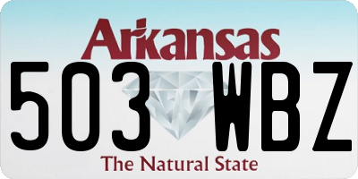AR license plate 503WBZ