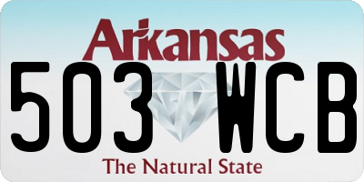 AR license plate 503WCB