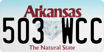 AR license plate 503WCC