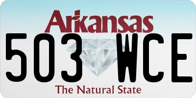 AR license plate 503WCE