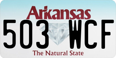 AR license plate 503WCF