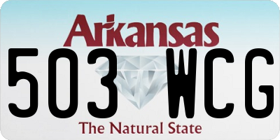 AR license plate 503WCG