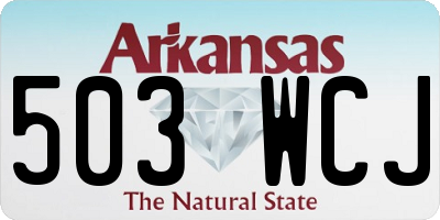 AR license plate 503WCJ