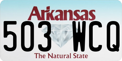 AR license plate 503WCQ