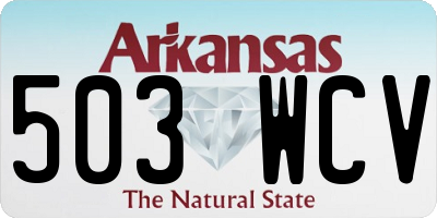 AR license plate 503WCV