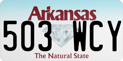 AR license plate 503WCY