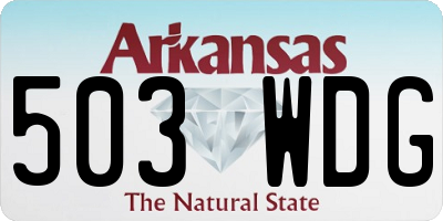 AR license plate 503WDG