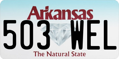 AR license plate 503WEL