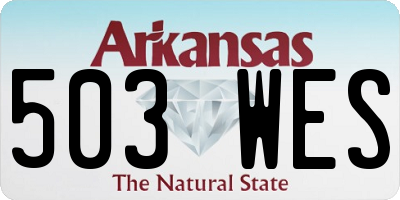 AR license plate 503WES