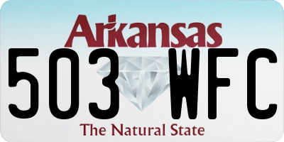 AR license plate 503WFC