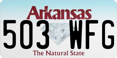 AR license plate 503WFG