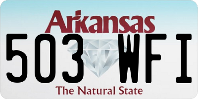 AR license plate 503WFI