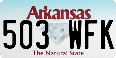 AR license plate 503WFK