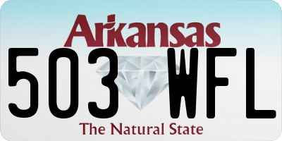 AR license plate 503WFL