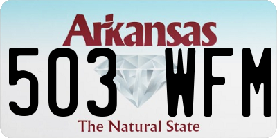 AR license plate 503WFM