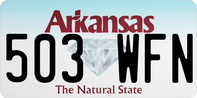 AR license plate 503WFN