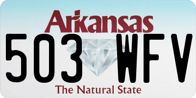 AR license plate 503WFV