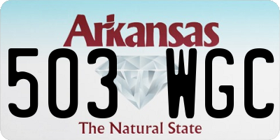 AR license plate 503WGC