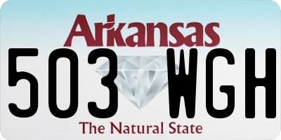AR license plate 503WGH