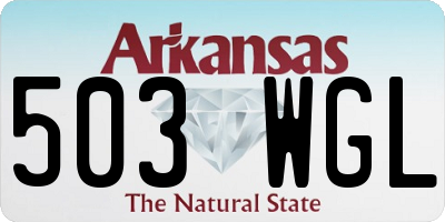 AR license plate 503WGL