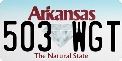 AR license plate 503WGT