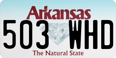 AR license plate 503WHD