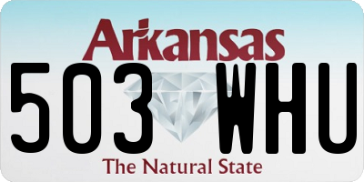 AR license plate 503WHU