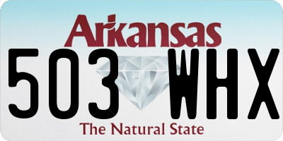 AR license plate 503WHX
