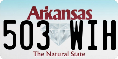 AR license plate 503WIH