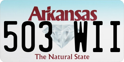 AR license plate 503WII