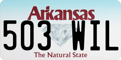 AR license plate 503WIL