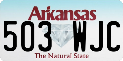AR license plate 503WJC