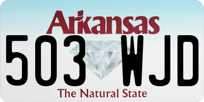 AR license plate 503WJD