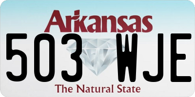 AR license plate 503WJE
