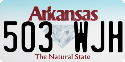 AR license plate 503WJH