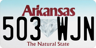 AR license plate 503WJN