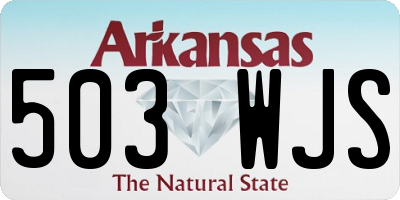 AR license plate 503WJS