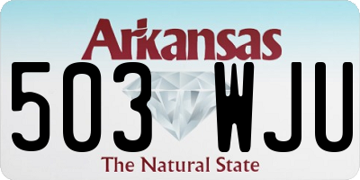AR license plate 503WJU
