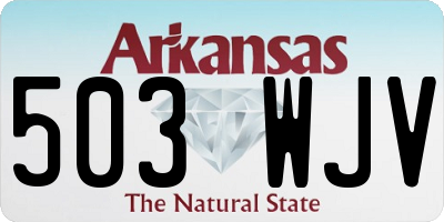 AR license plate 503WJV