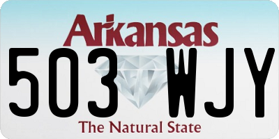 AR license plate 503WJY